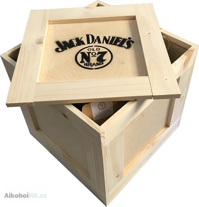Jack Daniels Fire Dřevěný Box 0,7 l