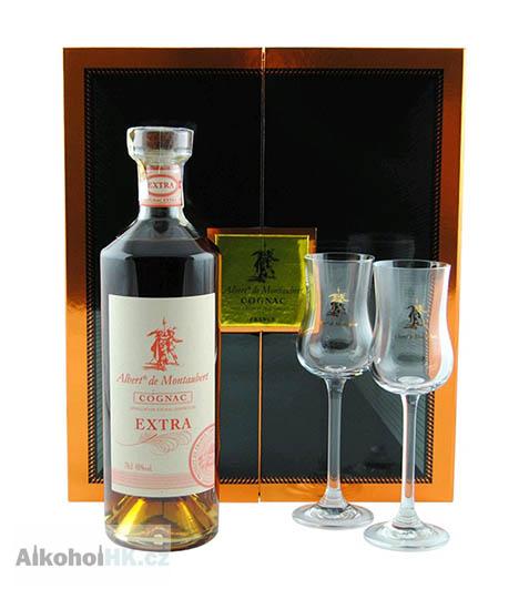 Albert de Montaubert Extra + 2x sklenička 0,7 l