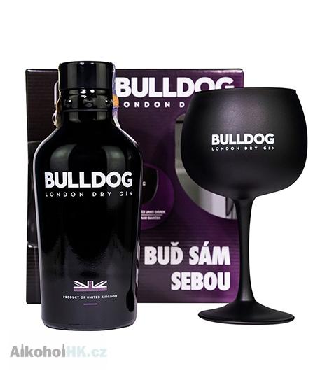 Bulldog London Dry Gin + sklenička 0,7 l