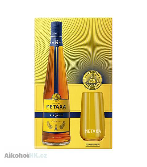 Metaxa 5* + sklenička 0,7 l