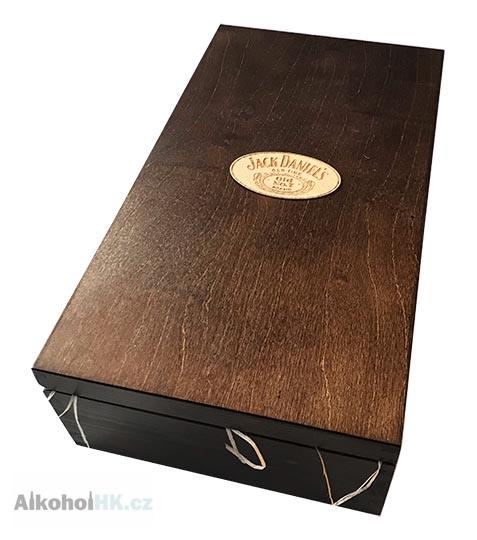 Jack Daniels + Jack Daniels Fire + 2x sklenička a dárek 0,7 l