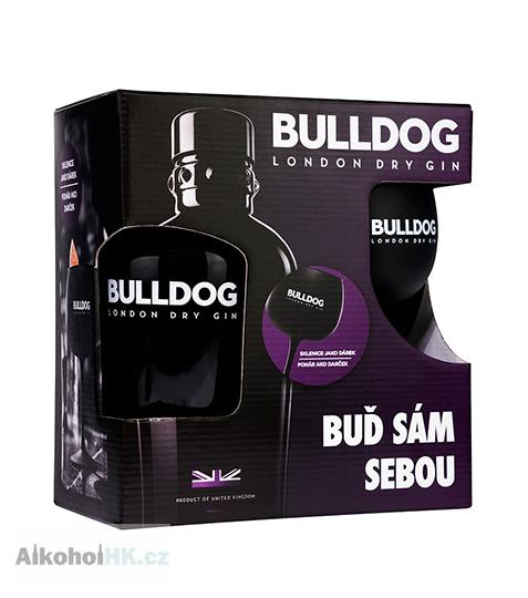 Bulldog London Dry Gin + sklenička 0,7 l