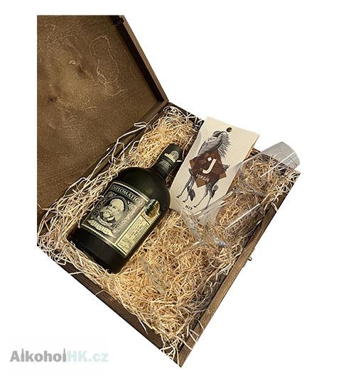 Diplomatico Reserva Exclusiva 12 let dárkový set v truhle 0,7 l