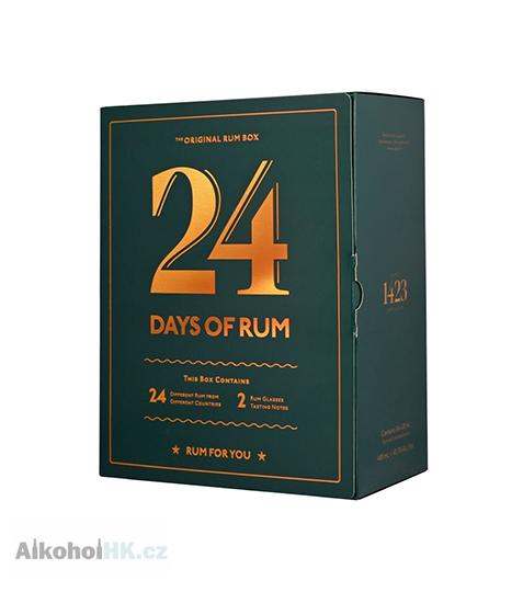 Rumový kalendář 2022 + 2x sklenička 24×0,02 l