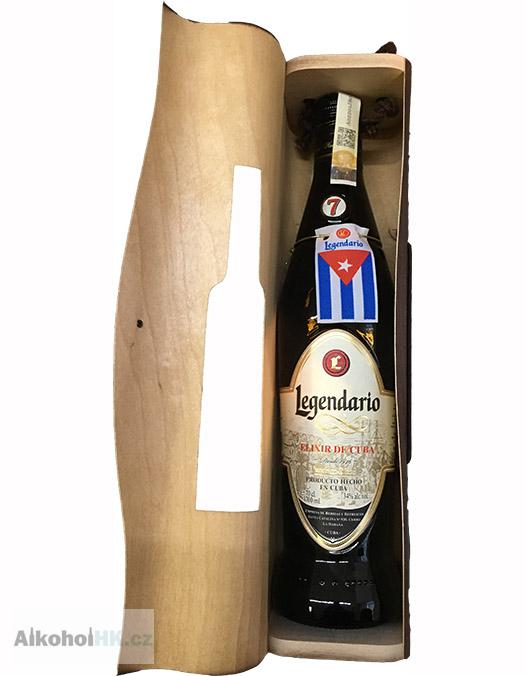 Legendario Elixir de Cuba 7 let + dárková kazeta 0,7 l