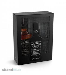 Jack Daniels Old No.7 + 2x sklenička v plechové krabici 0,7 l