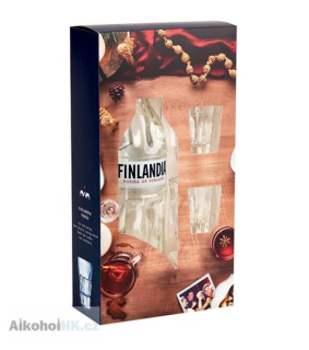 Finlandia + 2x sklenička 0,7 l