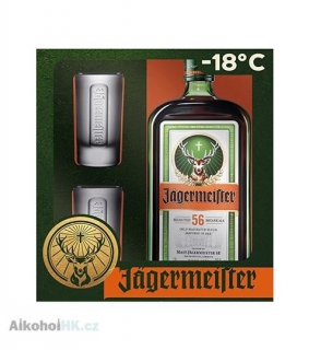 Jagermeister + 2x sklenička 1 l