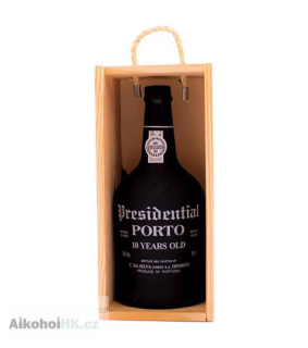 Presidential Porto Tawny 10 let  dřevěná kazeta 0,75 l