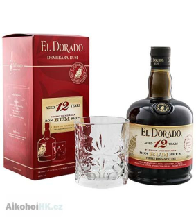 El Dorado 12 let + sklenička 0,7 l