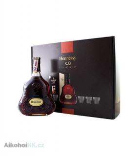 Hennessy XO + 6x sklenička 0,7 l