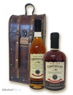 Contadora 10 let + 15 let + dřevěný box 0,7 l