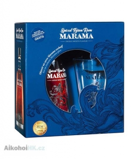 Marama Fijian Spiced Rum + 2x sklenička 0,7 l