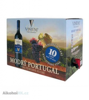 Vinium Modrý Portugal bag in box 10 l