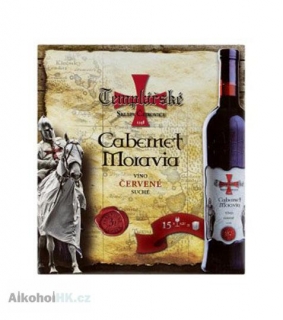 Templářské sklepy Cabernet Moravia bag in box 5 l