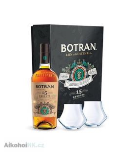 Ron Botran Reserva 15 let + 2x sklo 0,7 l