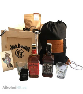 Jack Daniels Fire Dřevěný Box 0,7 l