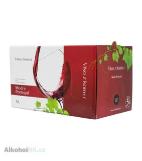 Víno z Kobylí Modrý Portugal Bag in box 5 l