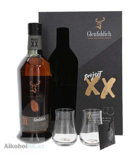 Glenfiddich Project XX + 2x sklenička 0,7 l
