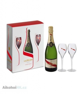 G.H. MUMM blanc Cordon Rouge set + 2 skleničky 0,75 l