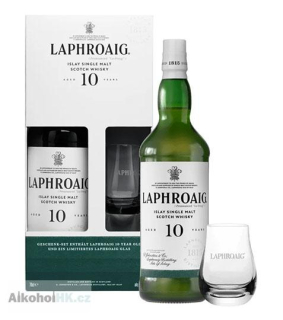 Laphroaig 10 let + sklenička 0,7 l