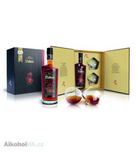 Malteco 20 let Reserva Del Fundador + 2x sklenička 0,7 l