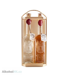 Sudlička Hruškovice a Meruňkový likér Dárková Kazeta 2x0,5 l
