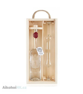 Sudlička Hruškovice Dárková Kazeta 2x sklo 0,5 l