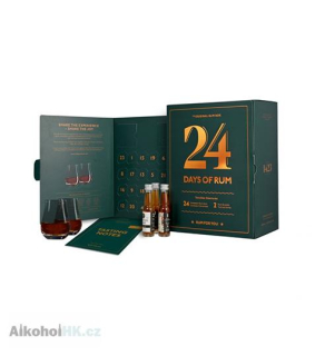 Rumový kalendář 2022 + 2x sklenička 24×0,02 l