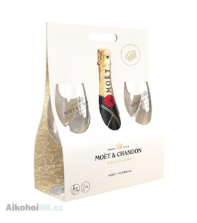 Moet Chandon Imperial Brut + 2x sklenička 0,75 l