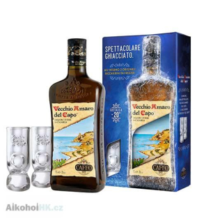 Vecchio Amaro del Capo + 2x sklenička 0,7 l