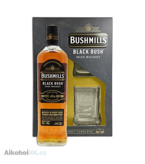 Bushmills Black Bush + 2x sklenička 0,7 l