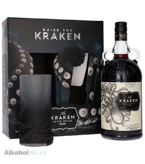 Kraken Black Spiced + sklo 1 l