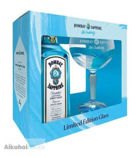 Bombay Sapphire + sklenička 0,7 l