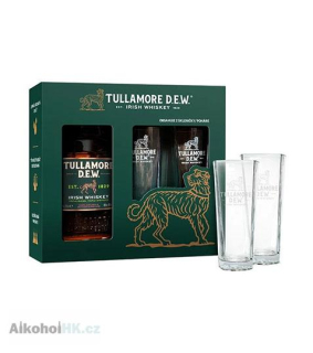 Tullamore Dew + 2x sklenička 0,7 l