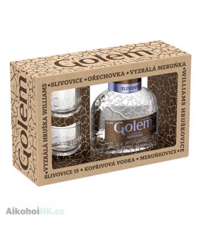 Golem Slivovice + 2x sklenička 0,5 l