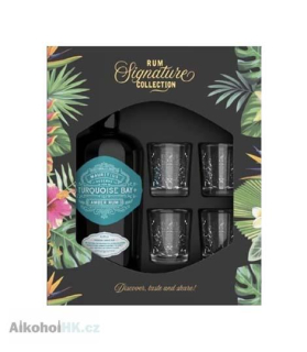 Turquoise Bay 0,7 l + 4x sklenička