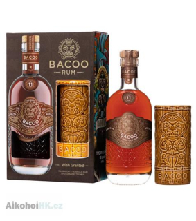 Bacoo 11 let Rum 0,7 l + Tiki pohárek 0,7 l