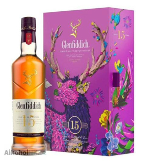 Glenfiddich 15 let + 2x sklenička 0,7 l