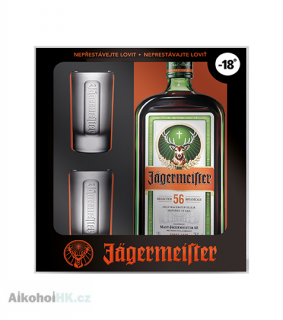 Jagermeister + 2x sklenička 0,7 l